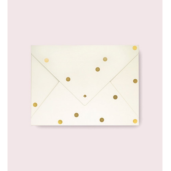 kate spade gold dot envelope folio set of 2 nwt - Picture 2 of 5